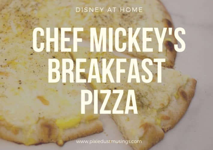 Chef Mickey Breakfast Pizza