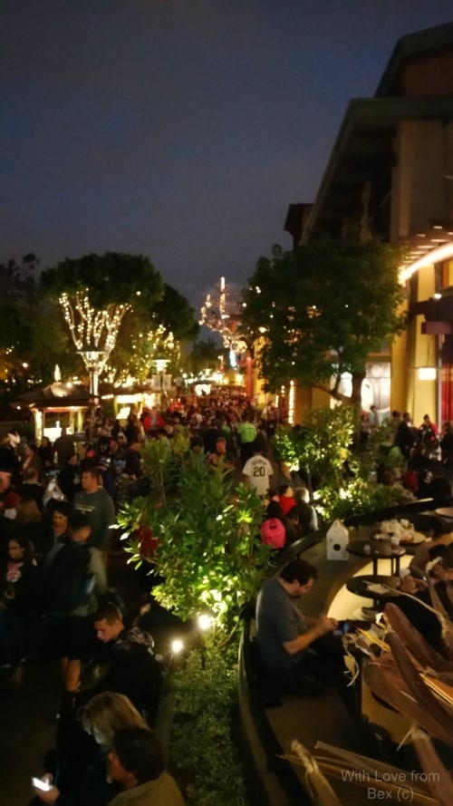 crowd at Downtown Disneyland