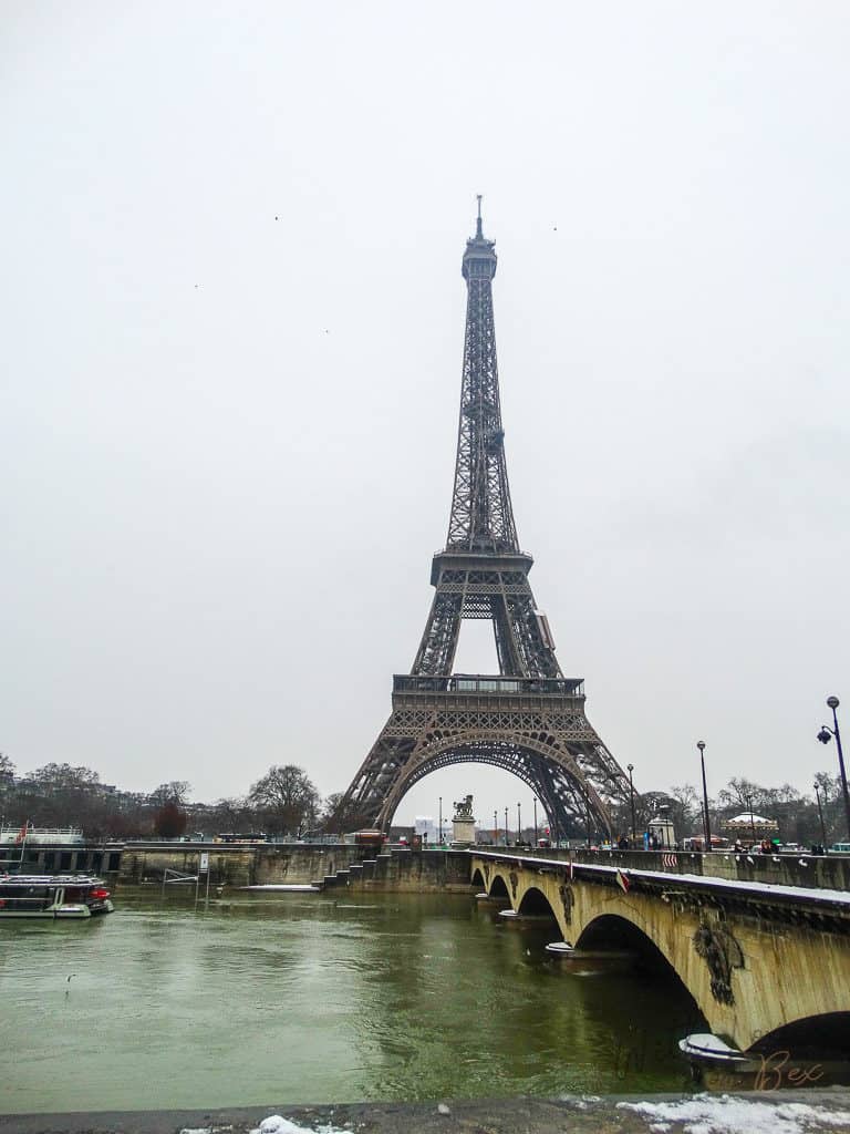 Eiffel Tower in February 