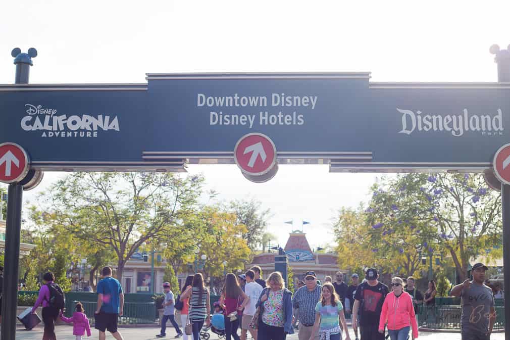 Disneyland sign at Downtown Disney
