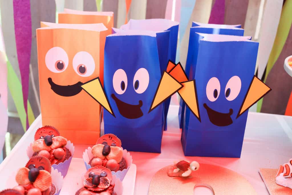 Finding Dory 1st Birthday loot bags