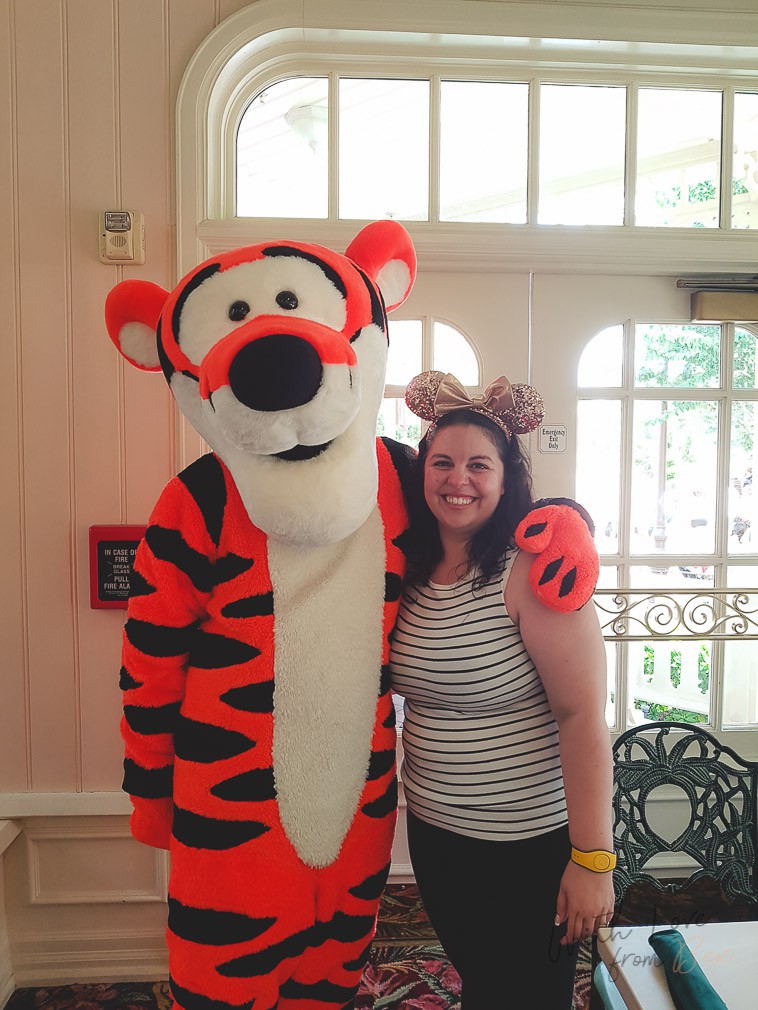 Tigger with DIsney World Park Guest